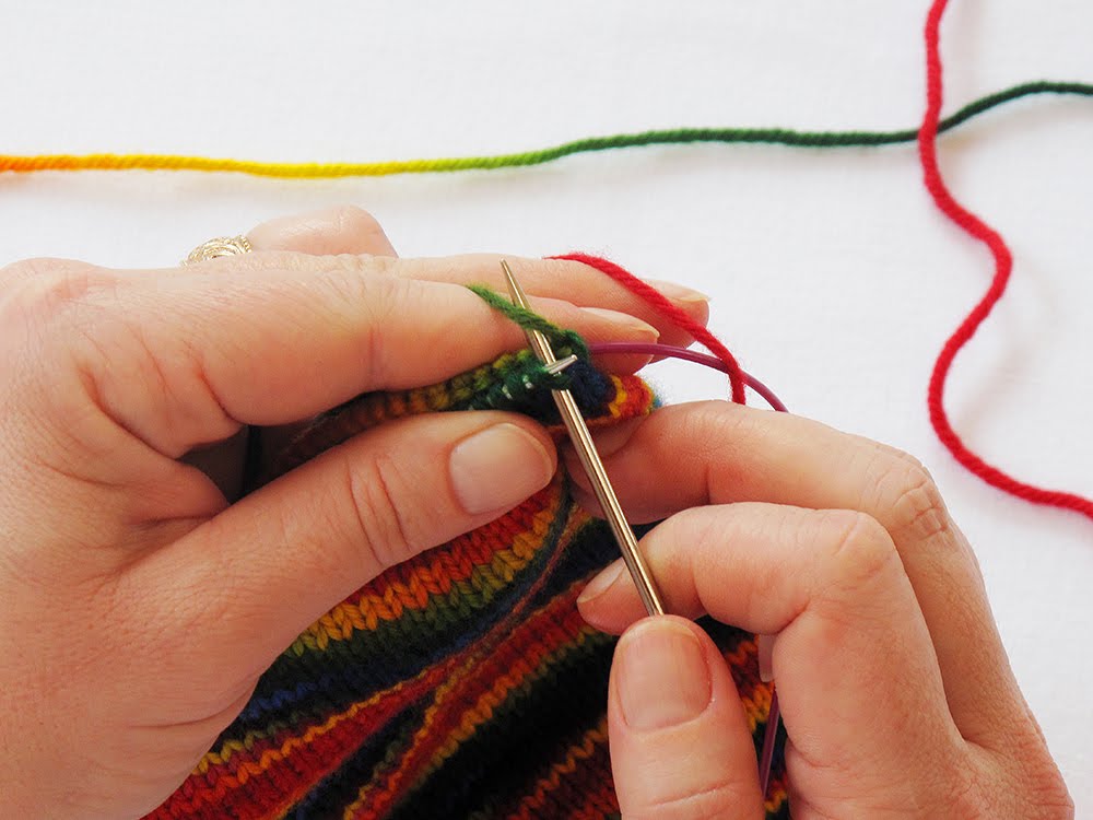 Heidi Bears Stranding yarn...a first step into the mystery of Fair Isle...