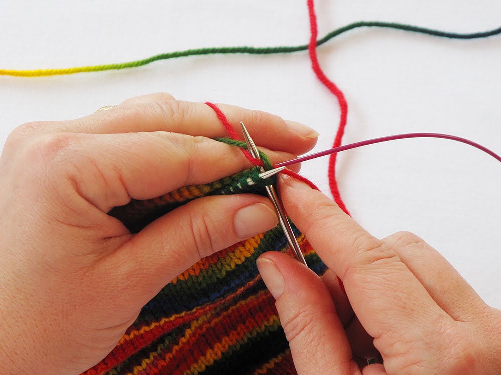 Heidi Bears Stranding yarn...a first step into the mystery of Fair Isle...