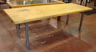 butcher block table prep homework surface dining crafts