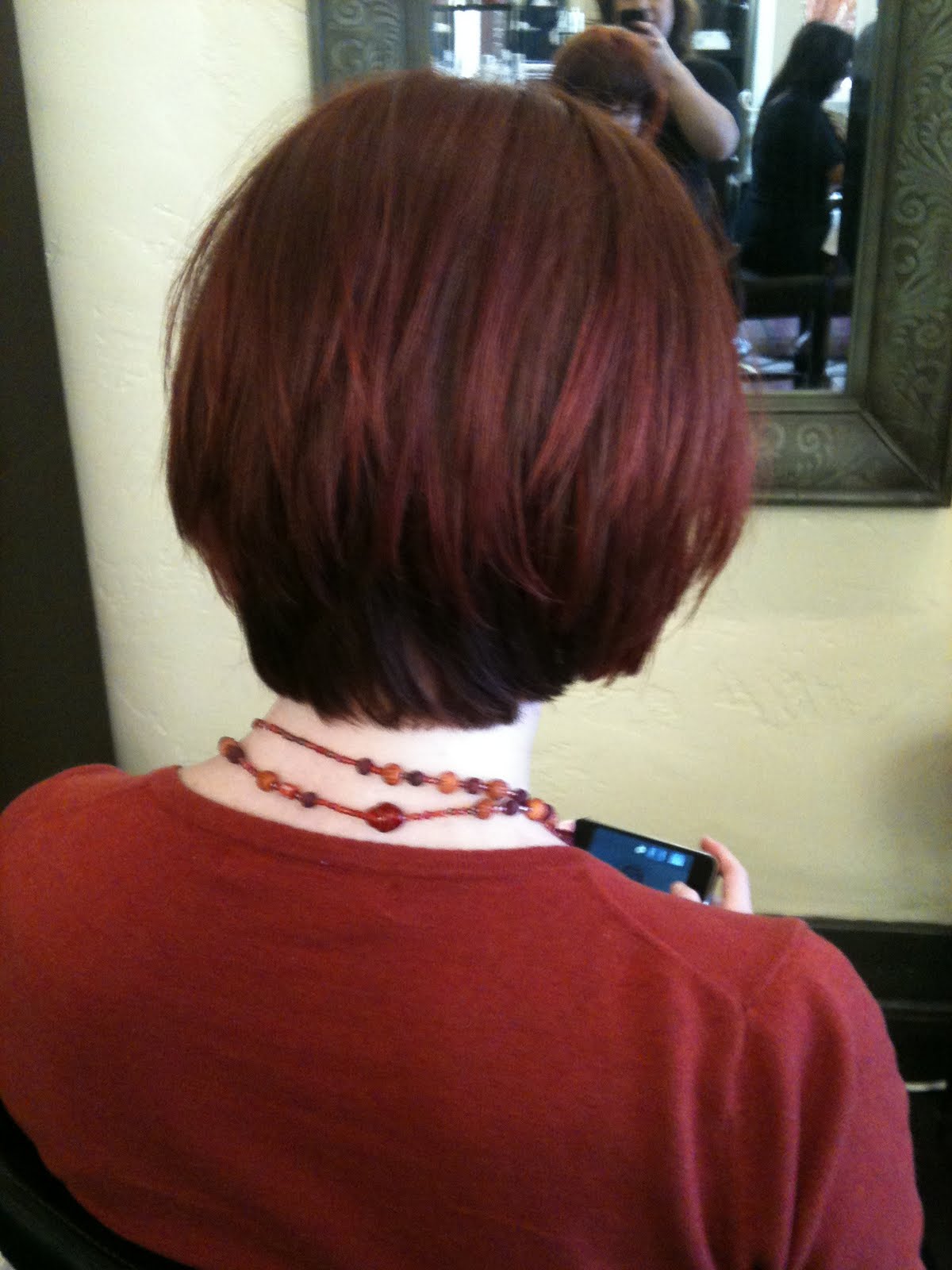 roxy.hair Before/After color change and a cut and style.