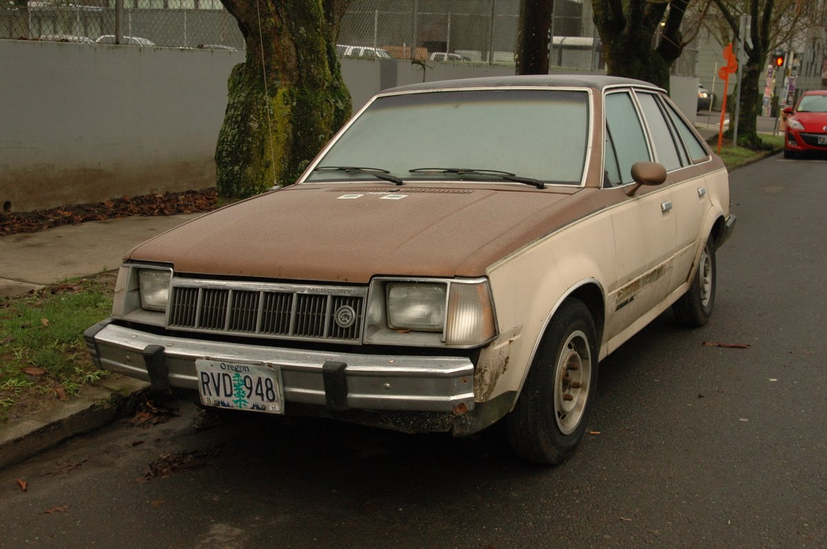 OLD PARKED CARS. 1982 Mercury Lynx GL 5Door Hatchback.