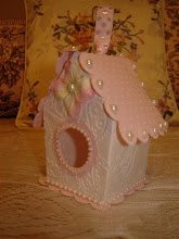 Pink bird house