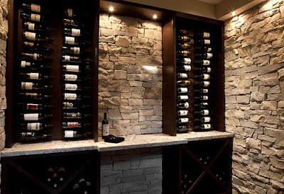 wine rack cellar design