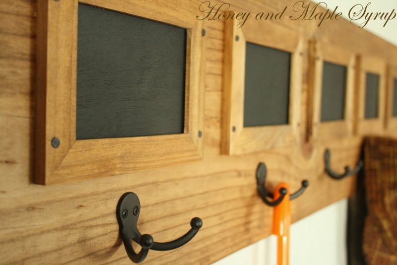 Honey and Maple Syrup Super Easy Coat Rack