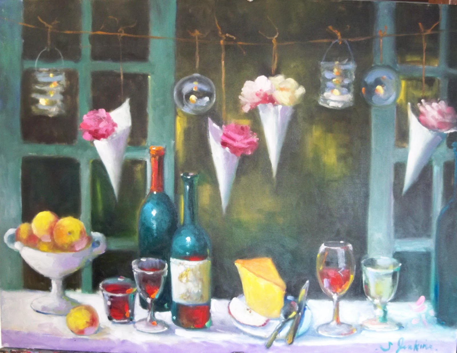 Susan Jenkins Morning Paintings Wine Painting