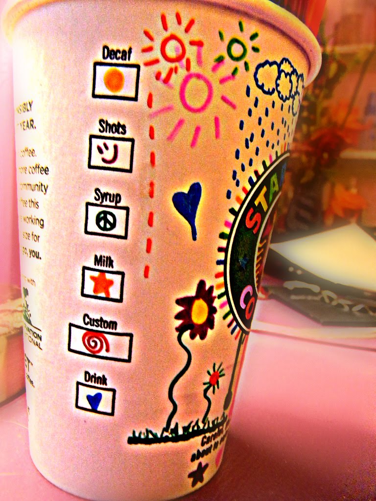 Regan S Camera 6th Blog Award Decorated Starbucks Cup