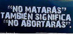 NO AL ABORTO - Clic en el Cartel