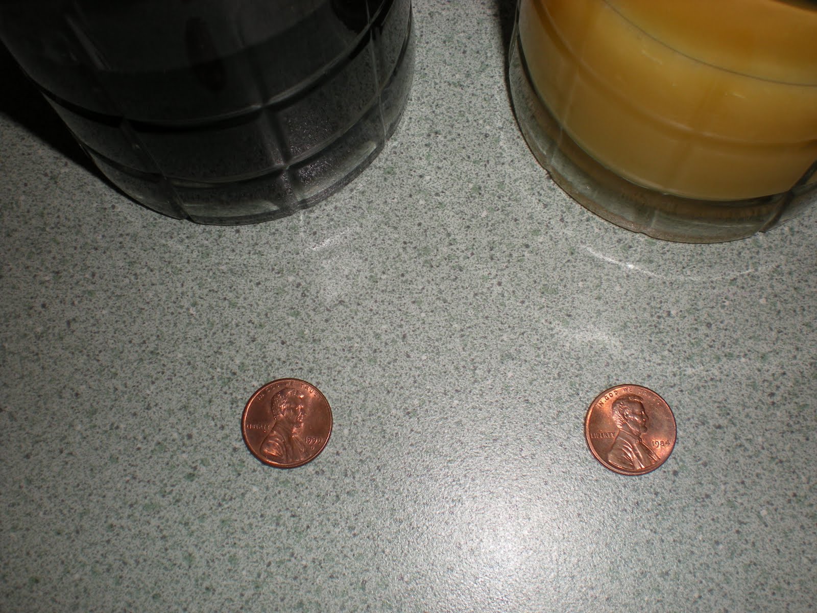 a rusted penny
