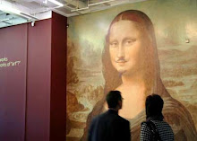 Audience Viewing the Duchamp Mona Lisa