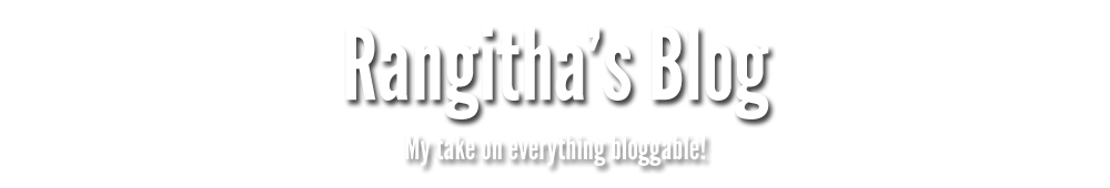 Rangitha's Blog