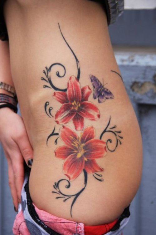 Girly Flower Tribal Tattoo Choosing an ideal tribal tattoo flash design 