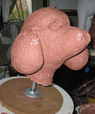 poodle head sculpture