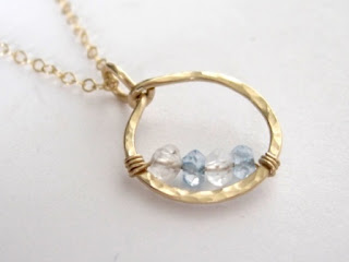 custom family birthstone necklace