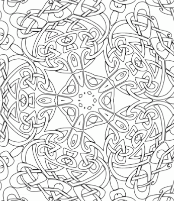 Advanced Coloring Pages on Free Kaleidoscope Coloring Pages By  My Coloring Pages