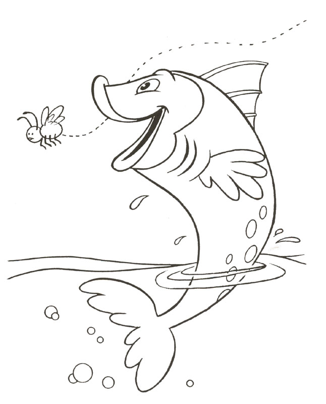 Another Downloading sources for Fish Coloring Pages: