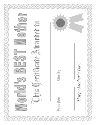 Certificate Coloring Pages