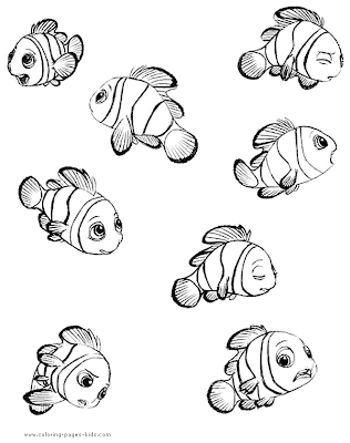 Finding Nemo Coloring Pages on Finding Nemo Coloring Pages