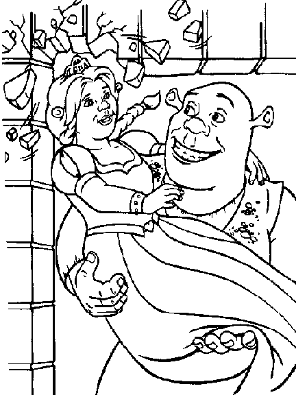 Shrek Coloring Pages Collection