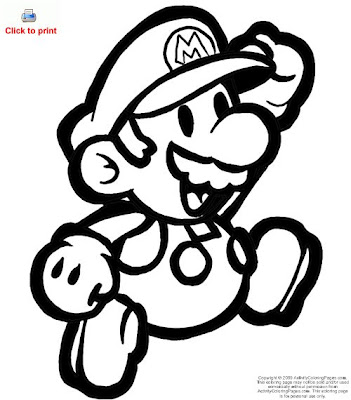 Mario Coloring Sheets on Thumbnail Gallery For Mario Coloring Pages