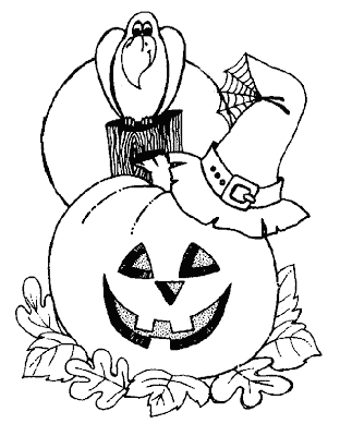 coloring halloween pages
