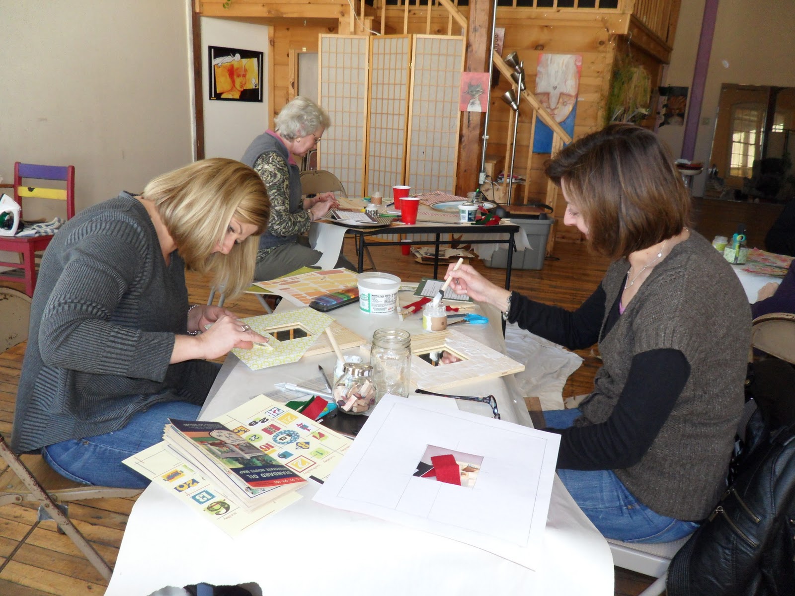 reclaimed crafts decoupage class at Arts & Industry