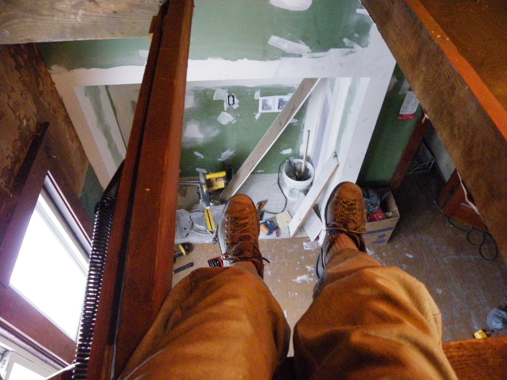 Foot Through Ceiling