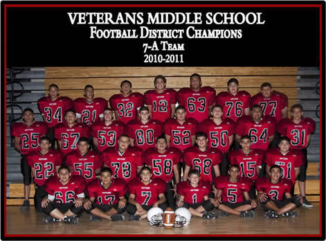 football 7th veterans grade rgccisd district middle school champs release press