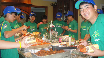 Almoço na casa do Larry Freck