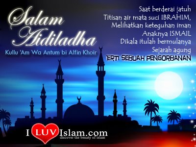 Umat islam merayakan aidiladha pada