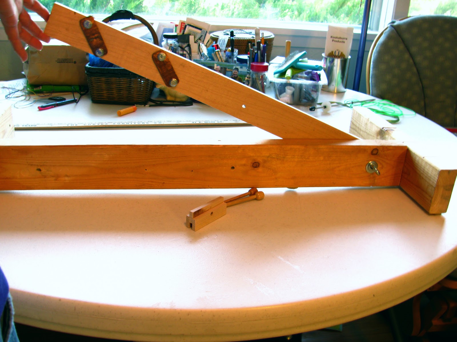 Rosemary Knits Updates to my bicycle wheel spinning wheel