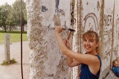 me posing with hammer and chisel at the Berlin Wall in 1990 me posing with hammer and chisel at the Berlin Wall in 1990