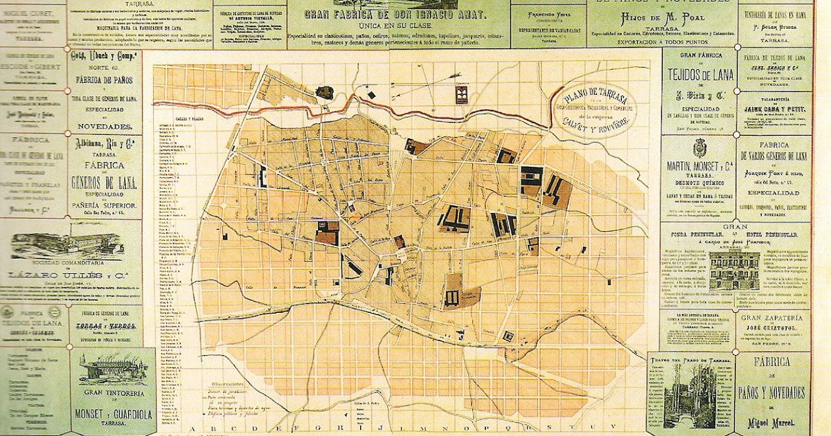 Terrassa mi ciudad Catalunya mi nación Plano de Terrassa