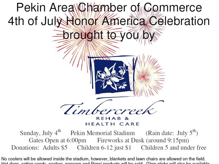 Pekin Area Chamber of Commerce Fireworks in Pekin