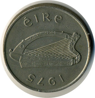 Coin of Europe Ireland KM#29 10-pence Монеты Европы Старинная монета Ирландии Serie der Münze Europas Die altertümliche Münze Irlands série de la Pièce de l'Europe La moneda antigua de Irlanda serie de la Moneda de Europa La moneda antigua de Irlanda