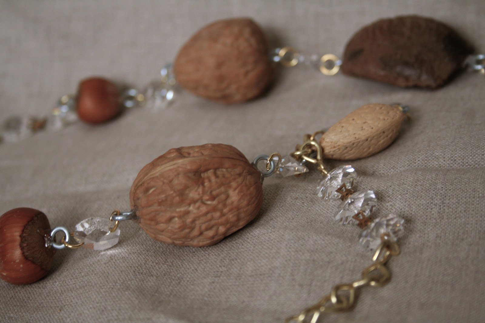 design dump diy nut + crystal garland