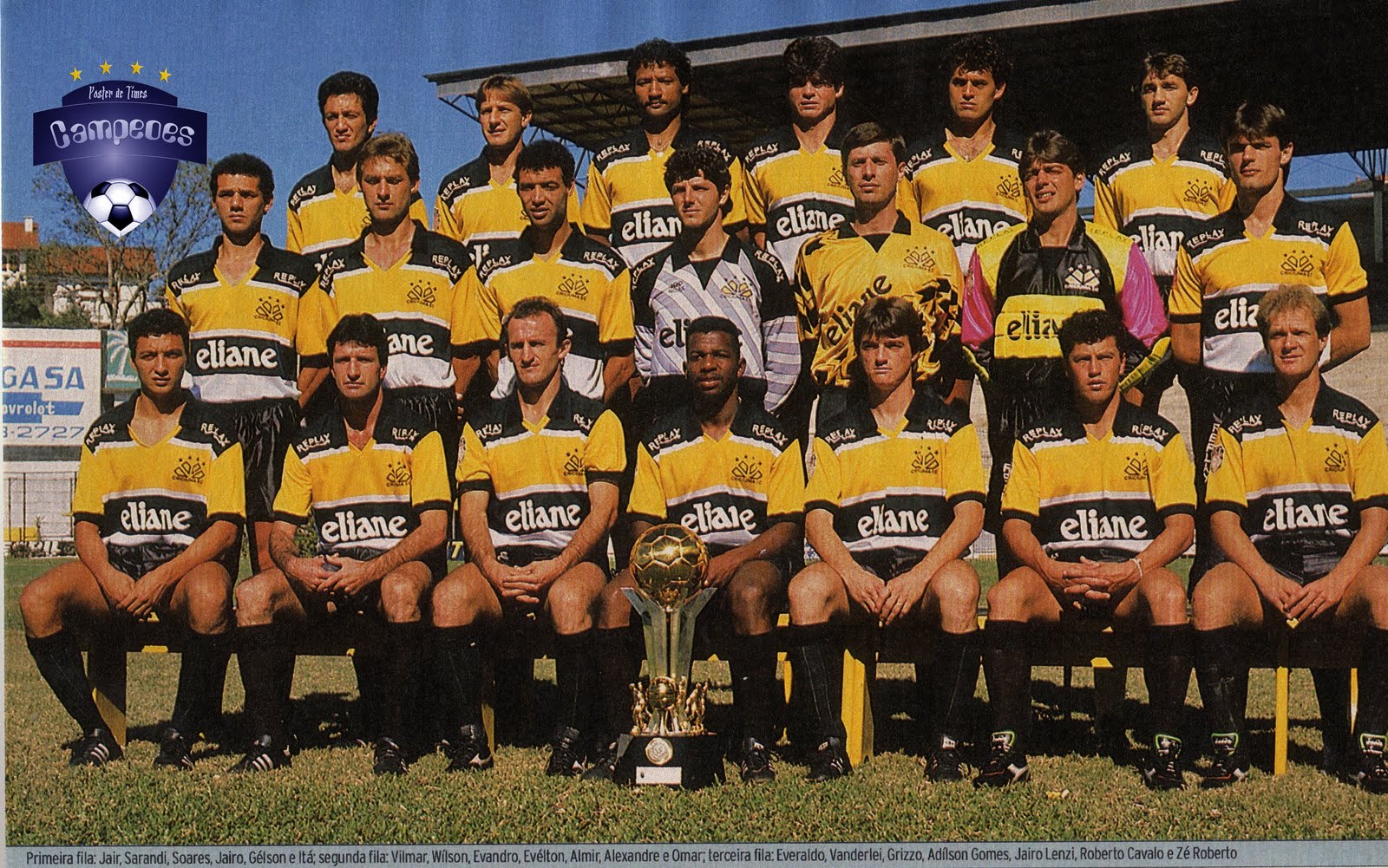 Times Campeões: Criciuma Campeão da Copa do Brasil 1991