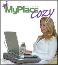 myplace cozy provides comfort and a flat, smooth workspace