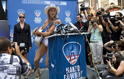 Naked Cowboy Sues Naked Cowgirl for Brand Rip-Off 