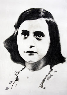 ian'sblog: Newest Artwork: Anne Frank Portrait Drawing