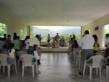 Our Church with a view of the mountains