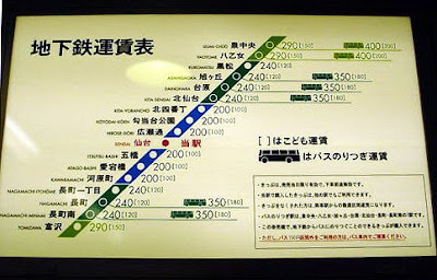 Sendai Subway Map