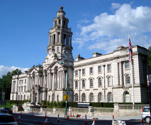 Woolwich Town Hall. Stockport Town Hall was