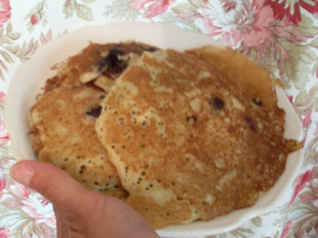 Blueberry Sour Dough Pancakes