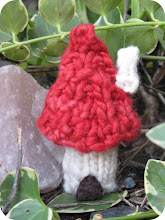 How to Knit a Mushroom Fairy House