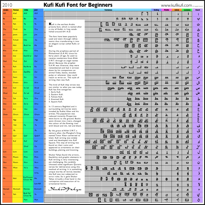 Square kufi font Square kufi font