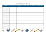 HORARIO DE CLASE