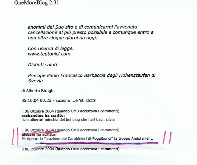 Anche Biraghi afferma che Baraccia fa"troppo amici miei con la Caserma di Poggibonsi"