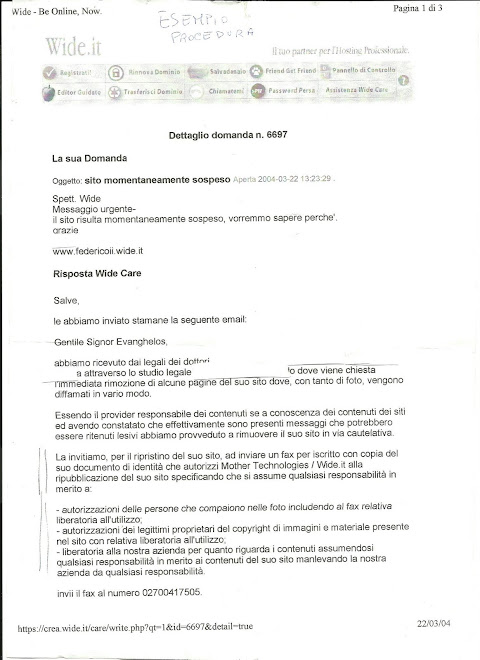 Barbaccia non ha eseguito la procedura di rito