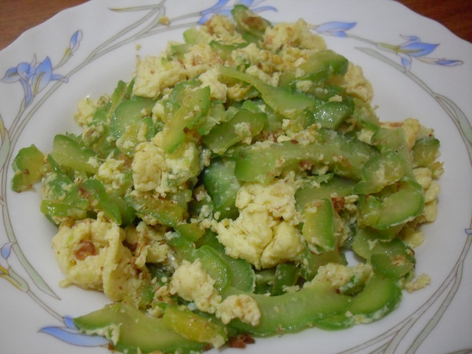 Stir Fried Bitter Gourd With Egg