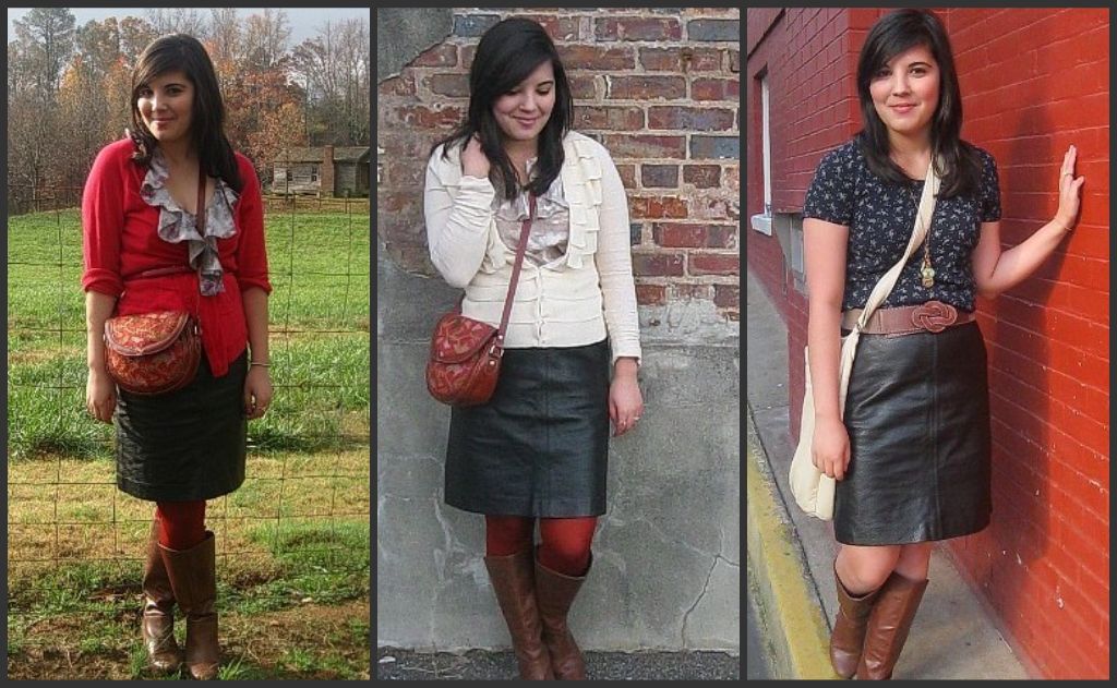 Sidewalk Chic How to wear your leather skirt